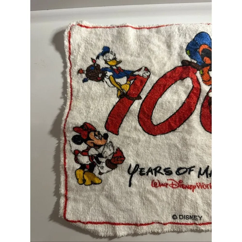 Disney Vintage 100 Years of Magic Rag 11” x 9.5”